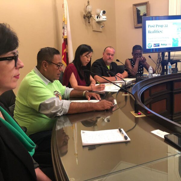Uber and Lyft drivers, Rideshare Drivers United, PolicyLink, and Asian Law Caucus brief state legislators on the impacts of Prop 22 and how California can strengthen drivers' job security and safety.